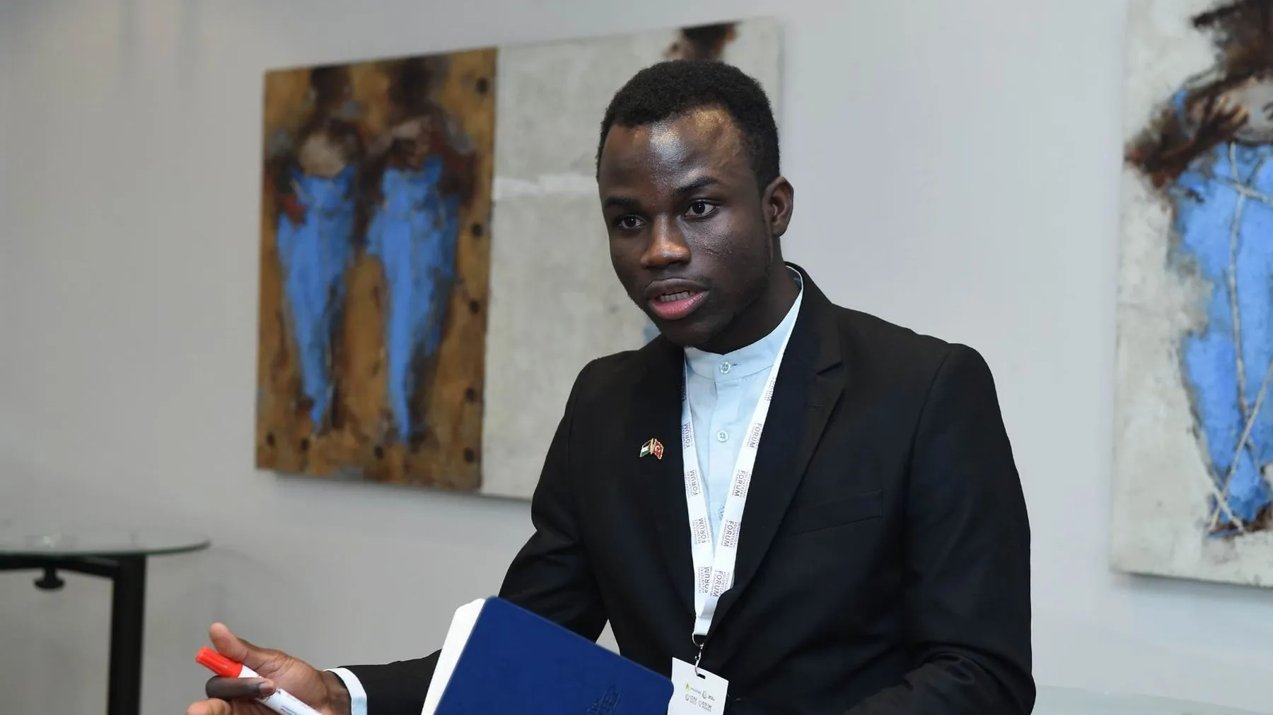 Faroukou Mintoiba at an international forum